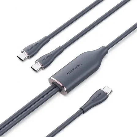 CABLE USB-C/M A 2xUSB-C/M 1.5 M NEGRO VENTION CABLE USB-C/M A 2xUSB-C/M 1.5 M NEGRO VENTION